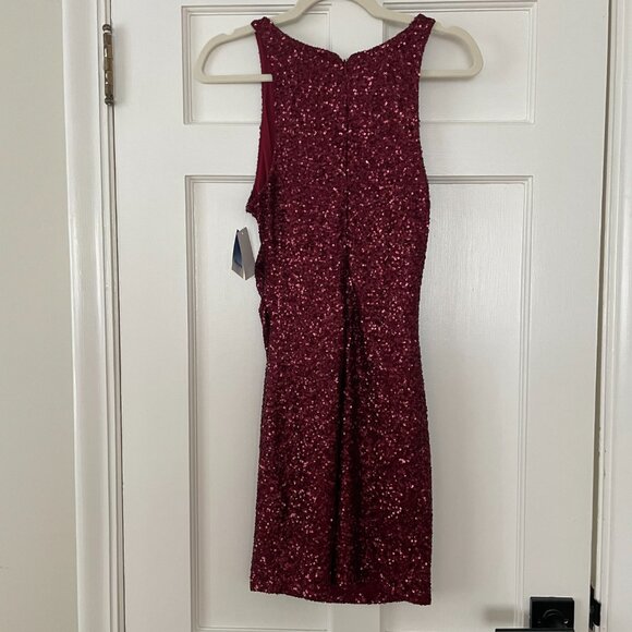 Abound Red Sequin mini dress Size M NWT - Picture 2 of 3